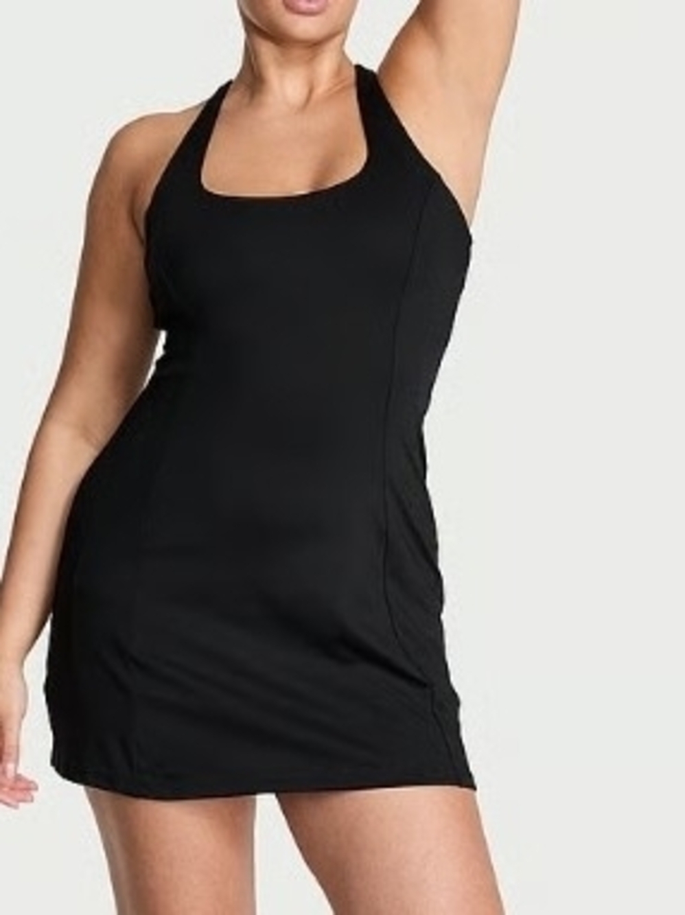 Victoria's Secret Black Racerback Slip Dress